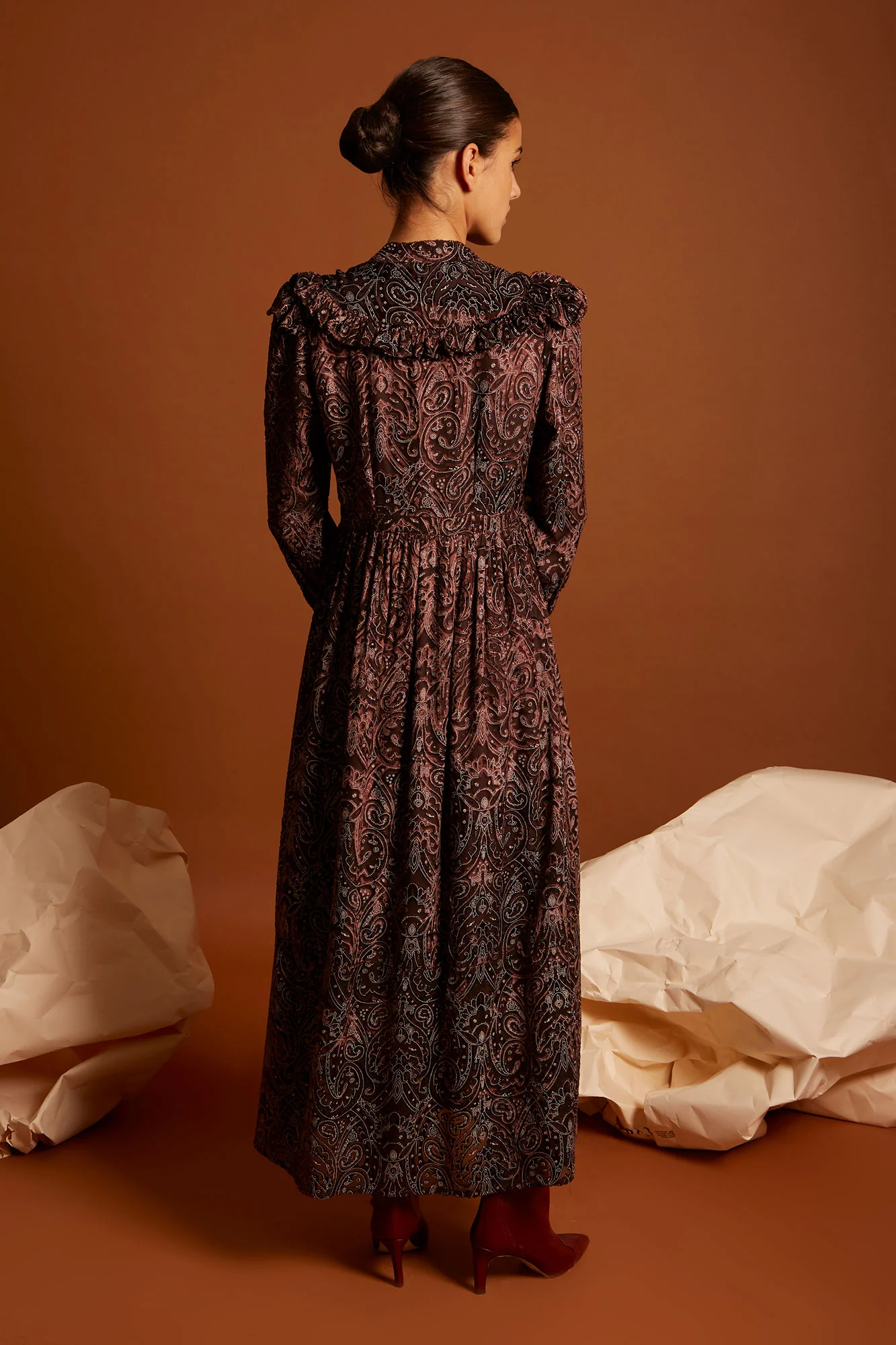 VESTIDO CONTESSA MARRON - Image 4